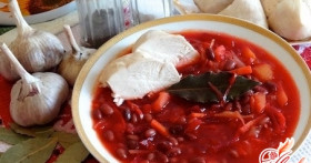 Рецепт самого вкусного борща с фасолью