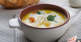 Французская кухня: сырные супы с курицей