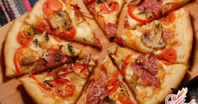 Стандартная пицца с шампиньонами: рецепт домашний