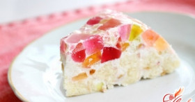 Желейный торт «Мозаика»: встречаем лето сочно