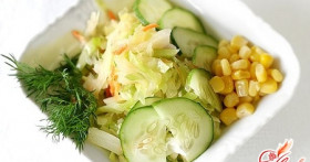Салат со свежим огурцом: пикантное разнообразие