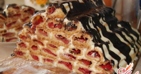 Торт Вишневая горка – рецепт популярного десерта