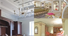 Лепнина в интерьере: классика современности