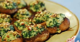 Грибы фаршированные в духовке