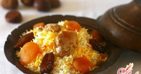 Сладкий плов: рис и сухофрукты