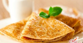 Кислые блины на молоке и кефире