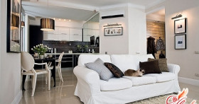 Интерьер однокомнатной квартиры