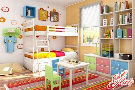 дизайн и организация пространства детской комнаты для двоих детей