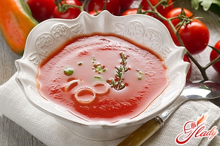 суп пюре томатный