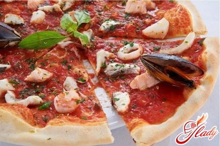 рецепт пицца с морепродуктами