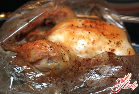 курица запеченная в духовке в рукаве