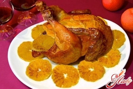 вкусная курица с апельсинами