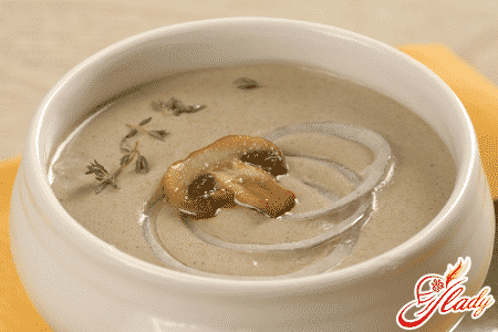 рецепт грибного крем супа из шампиньонов