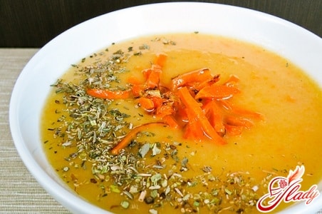 картофельный суп пюре с морковью