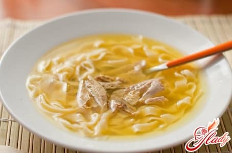 рецепт куриного супа с домашней лапшой